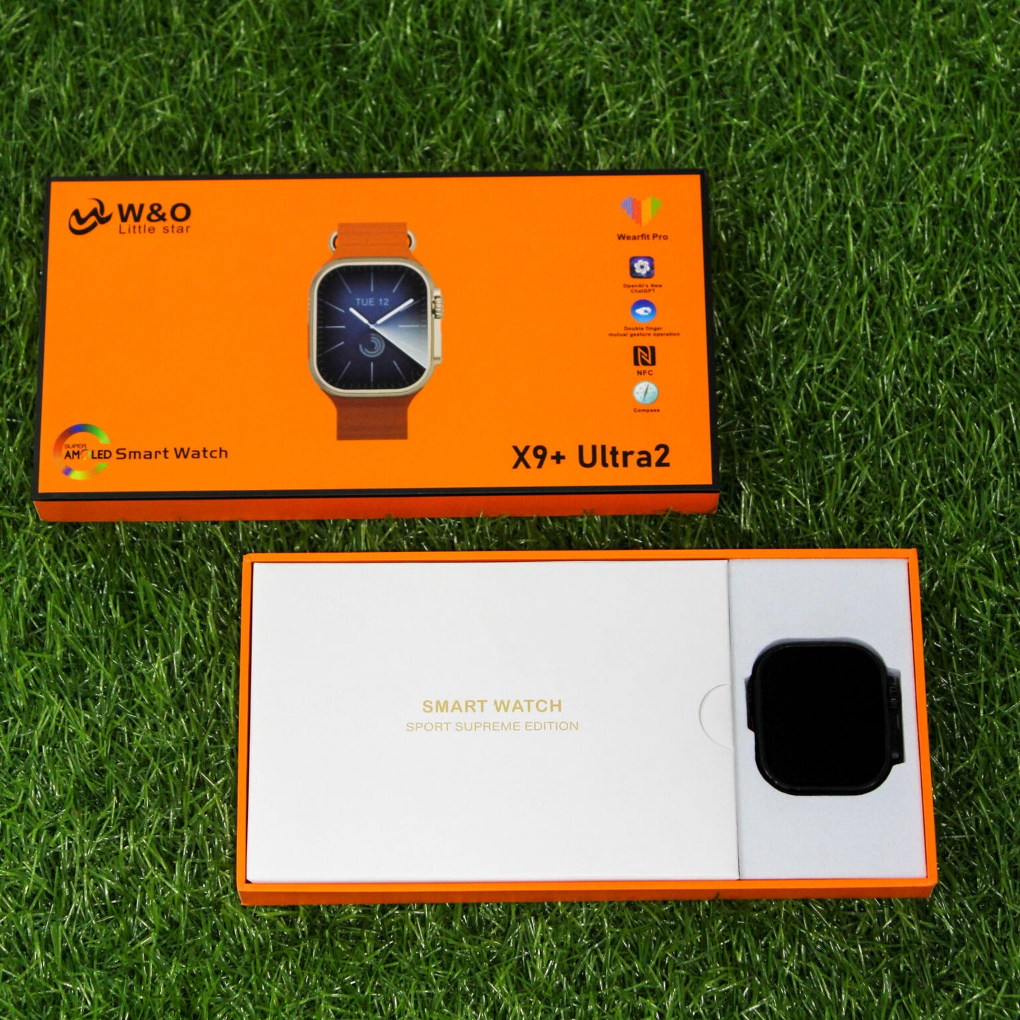 W&O X9+Ultra 2 Smart Watch Men 2.13-inch AMOLED Screen Bluetooth Calls